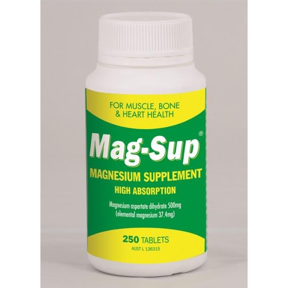 Mag Sup Magnesium Supplement 500mg 250 Tablets