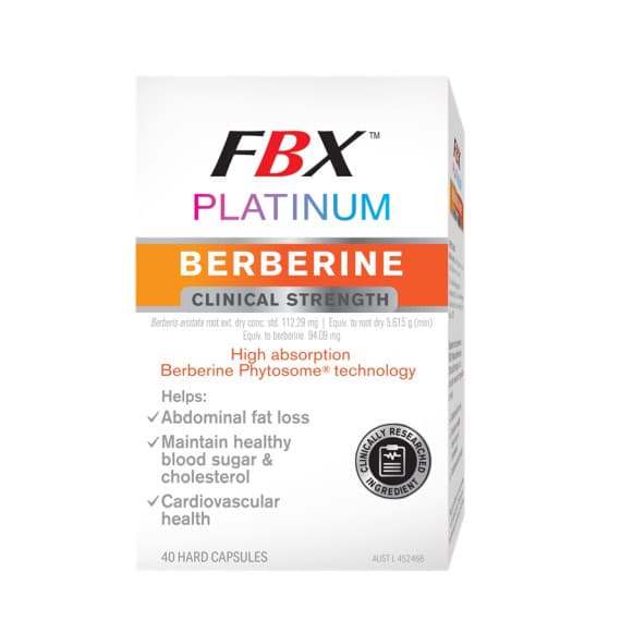 Naturopathica FBX Platinum Berberine Clinical Strength 40 Capsules – Blood Sugar Support | Pharmacy Direct