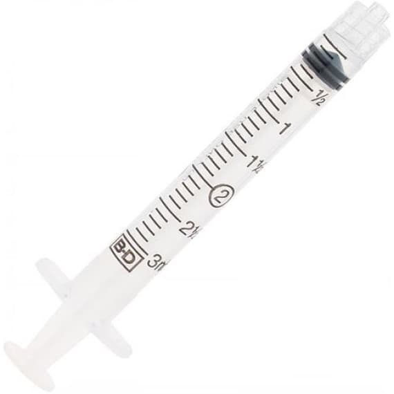 BD Syringe 3ml Luer Lock Single or Box 100