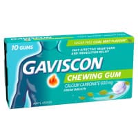 Gaviscon Chewing Gum Cool Mint 10 Pack