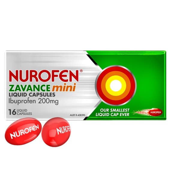 Nurofen Zavance Mini 16 Liquid Capsules