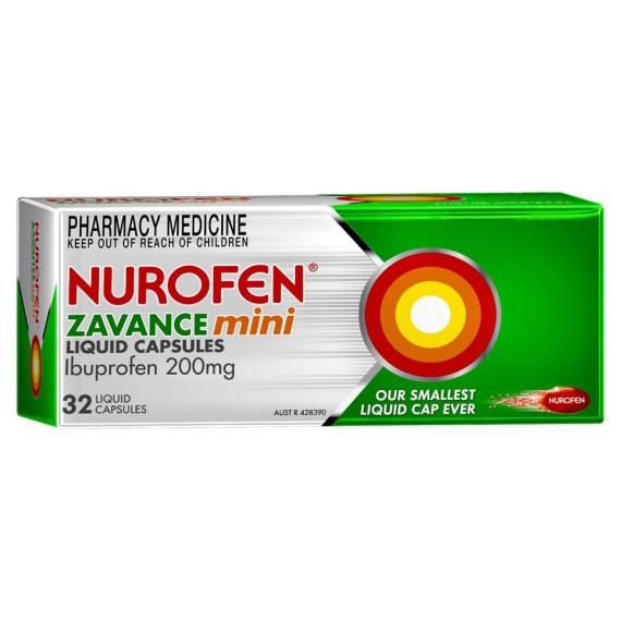 Nurofen Zavance Mini 32 Liquid Capsules