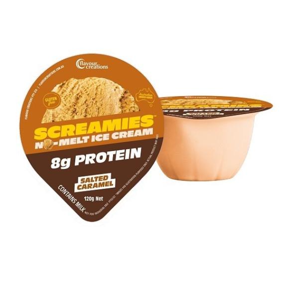 Screamies Protein Salted Caramel No Melt Ice Scream Twin Pack 120g