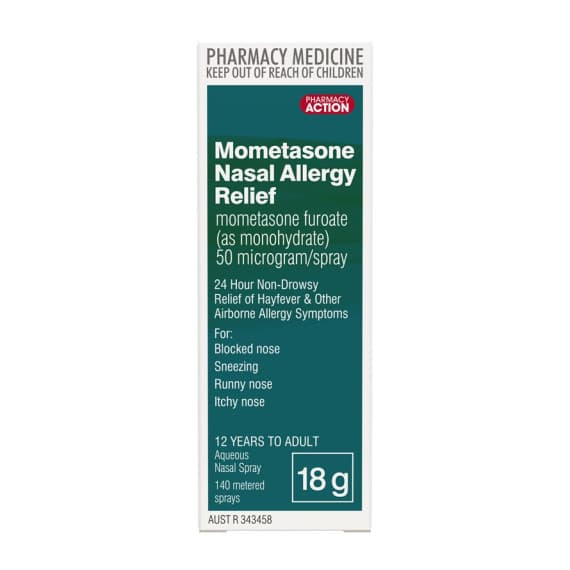Buy PA Mometasone Nasal Allergy Relief 50mcg 18g Online Pharmacy Direct AU