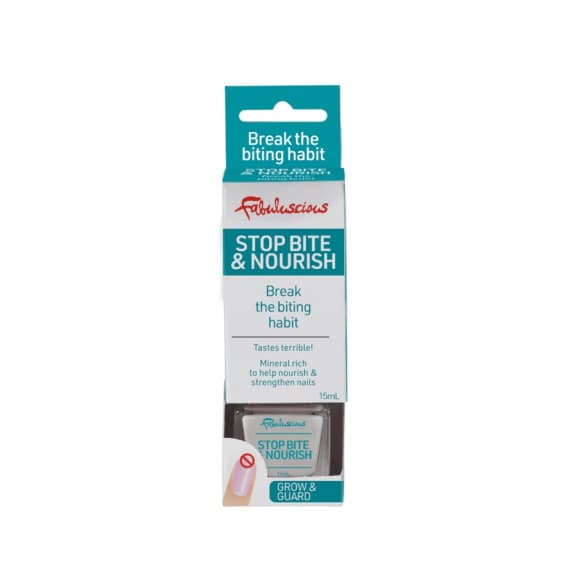 Fabuluscious Stop Bite and Nourish 15mL available at Pharmacy Direct for nail protection and care