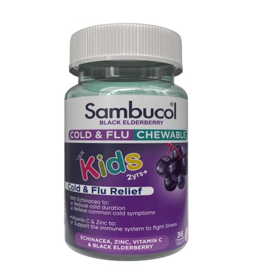 Sambucol Kids Cold And Flu Chewable 36 Chewable Tablets