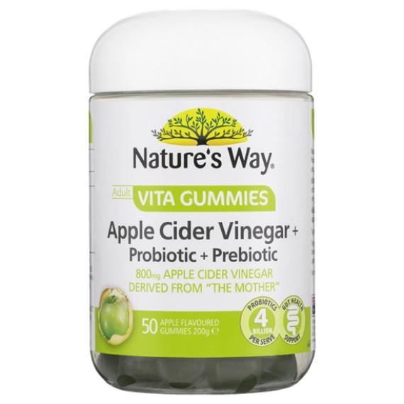 Natures Way Adult Vita Gummies Apple Cider Vinegar Plus Probiotic Plus Prebiotic