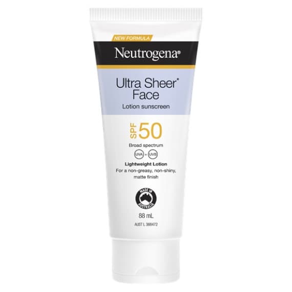 Buy Ultra Sheer Face Lotion Sunscreen SPF50 88 ml Online Pharmacy Direct AU