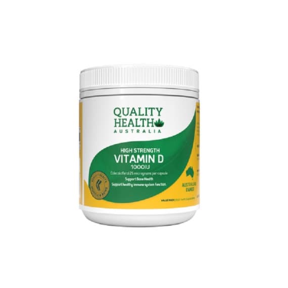 Quality Health High Strength Vitamin D 1000IU 500s