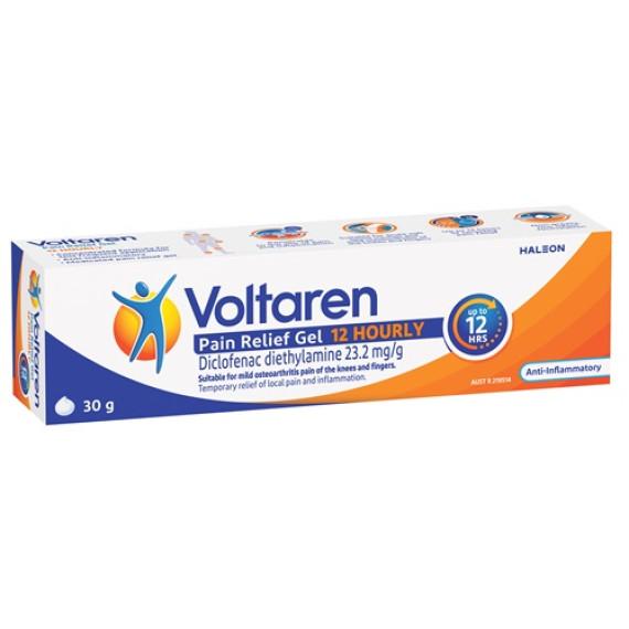 Buy Voltaren Pain Relief Gel 12 Hourly 30g Online Pharmacy Direct AU