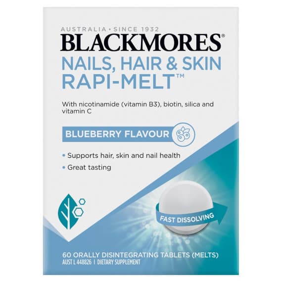 Buy Blackmores Nails Hair and Skin Rapi Melt 60 Melts Online Pharmacy Direct AU