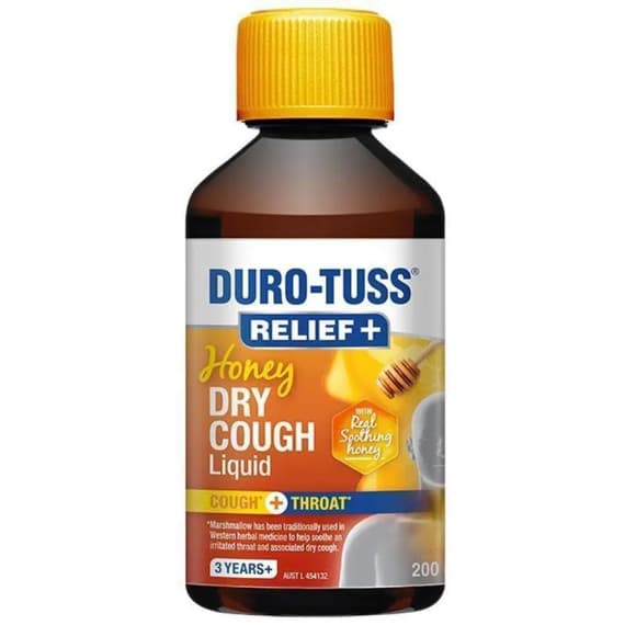 Duro Tuss RELIEF plus Honey Dry Cough Liquid 200ml
