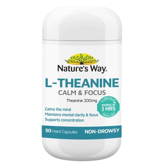 Buy Natures Way L Theanine Calm and Focus 50s Online Pharmacy Direct AU