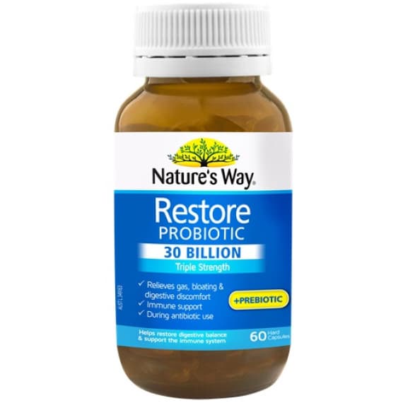 Buy Natures Way Restore Probiotic 30 Billion 60 Capsules Online Pharmacy Direct AU