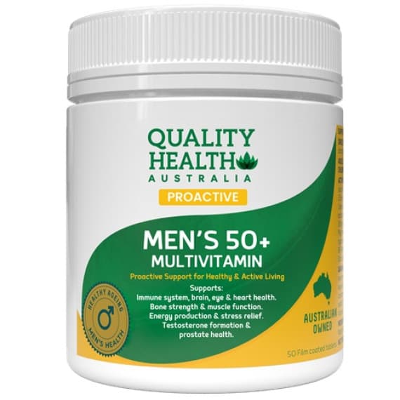 Buy Quality Health Proactive Men 50 Plus Multi 50 Tablets Online Pharmacy Direct AU