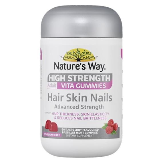 Buy Nature way High Strength Adult Vita Gummies Hair Skin Nails Online Pharmacy Direct AU