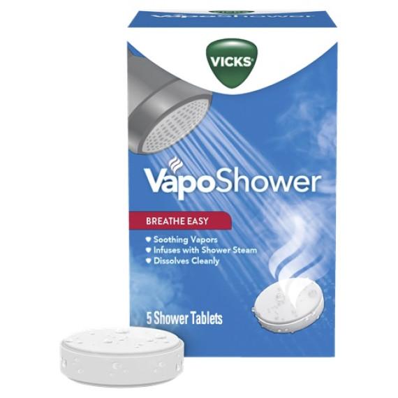 Vicks VapoShower 5 Tablets for steam relief and breathing support – Pharmacy Direct