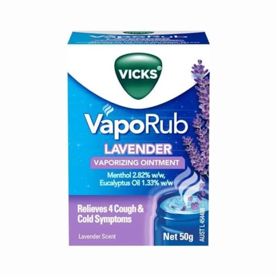 Vicks VapoRub Lavender 50g chest rub for calming cold relief – Pharmacy Direct