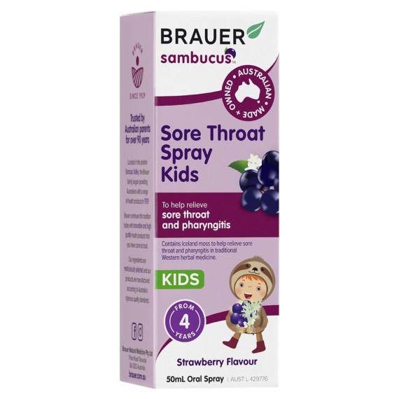 Buy Brauer Sore Throat Spray Kids 50ml Online Pharmacy Direct AU