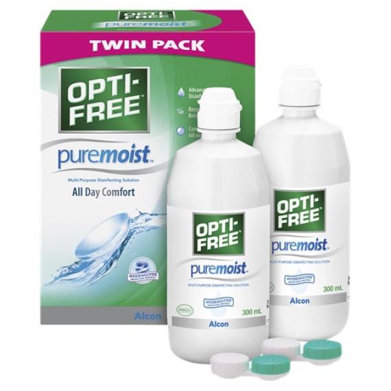 Buy Opti Free PureMoist Contact Lens Solution Twin pack 300ml x 2 Online Pharmacy Direct AU