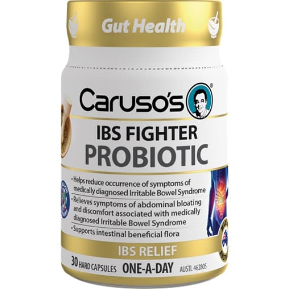 Buy Carusos IBS Fighter Probiotic 30 Capsules Online Pharmacy Direct AU