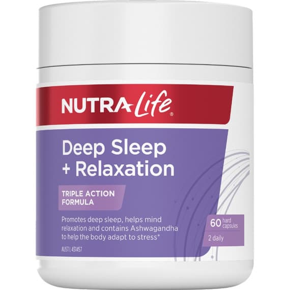 Nutra-Life Deep Sleep Plus Relaxation 60 Capsules available at Pharmacy Direct
