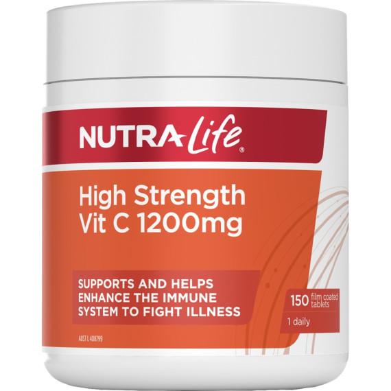 Nutra-Life High Strength Vit C 1200mg Tablets available at Pharmacy Direct