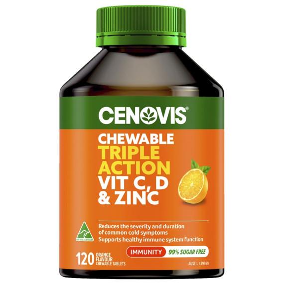 Cenovis Vitamin C D3 Zinc 120 Tablets available at Pharmacy Direct