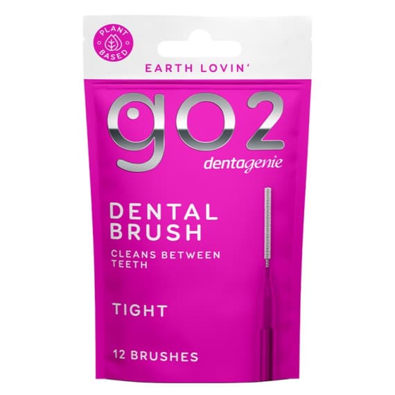 GO2 Dentagenie Tight Dental Brush 12 Pack for Gum Health Available at Pharmacy Direct