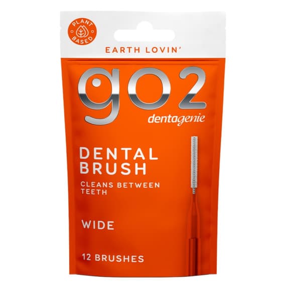 GO2 Dentagenie Wide Brush Pack 12 Pack for effective gum care at Pharmacy Direct