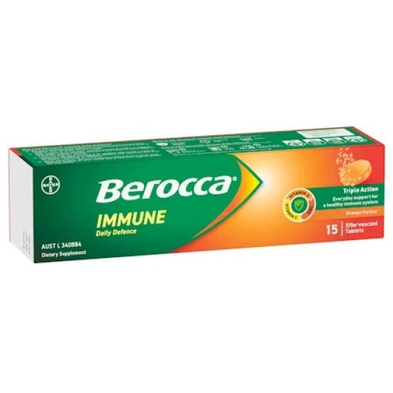 Berocca Immune Orange 15 Tablets for immune support – Shop Online at Pharmacy Direct