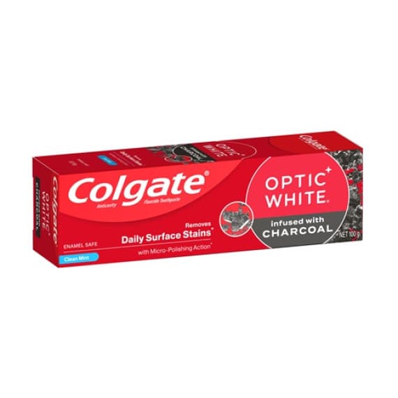 Optic White Charcoal Toothpaste - Whitening & Freshness - Pharmacy Direct