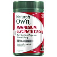 Natures Own 2082 Magnesium Glycinate 1150mg 200 Tablets