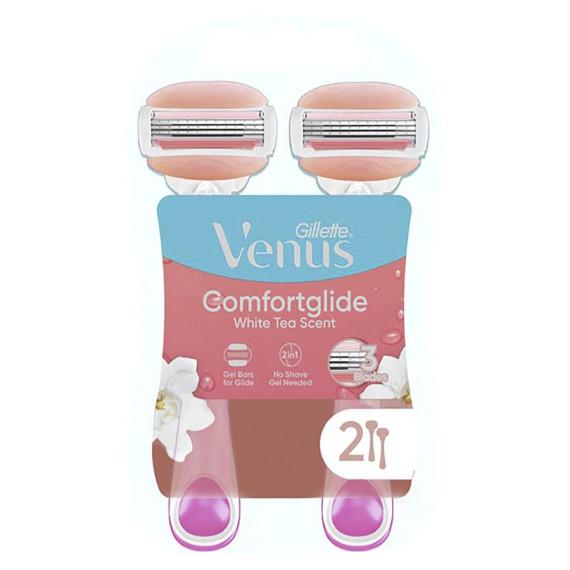 Gillette Venus Comfortglide White Tea 2 Pack Razors - Pharmacy Direct