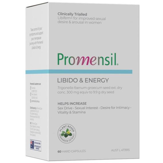 Promensil Libido and Energy 60 Capsules - Support for Women | Pharmacy Direct
