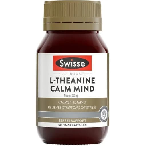 Swisse Calm Mind L-Theanine 50 Capsules Stress Support - Pharmacy Direct