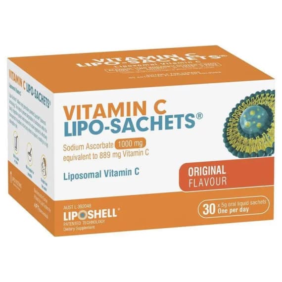 Lipo-Sachet Vitamin C for Kids Blackcurrant 30 Pack - Pharmacy Direct