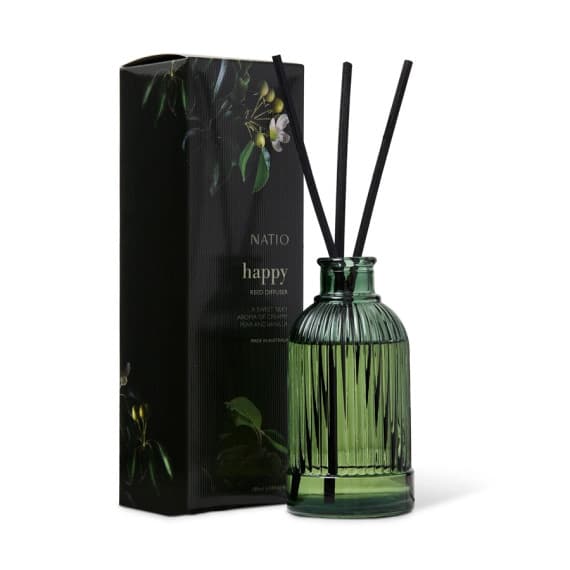Natio Happy Reed Diffuser for uplifting mood - available at Pharmacy Direct