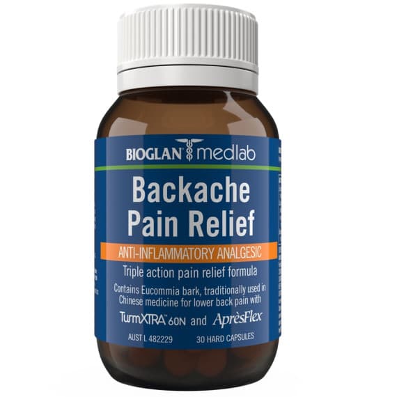 Bioglan Medlab Backache Pain Relief 30 tablets available at Pharmacy Direct