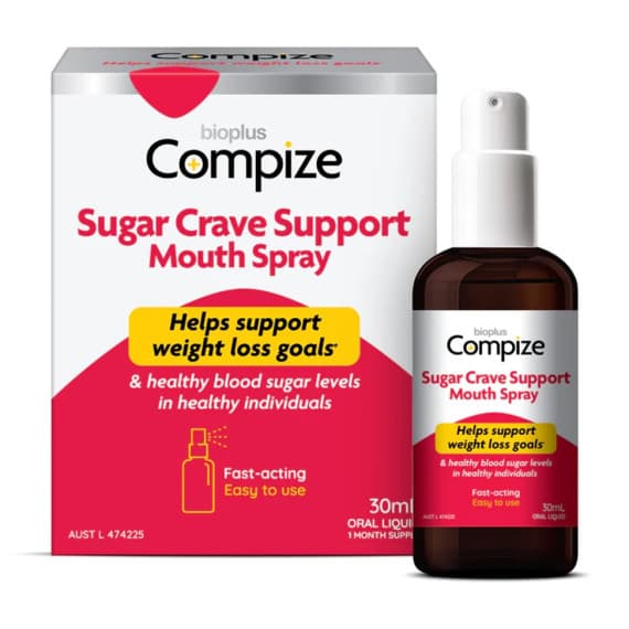 Buy Bioplus Compize Sugar Crave Support Mount Spray Single Online Pharmacy Direct AU