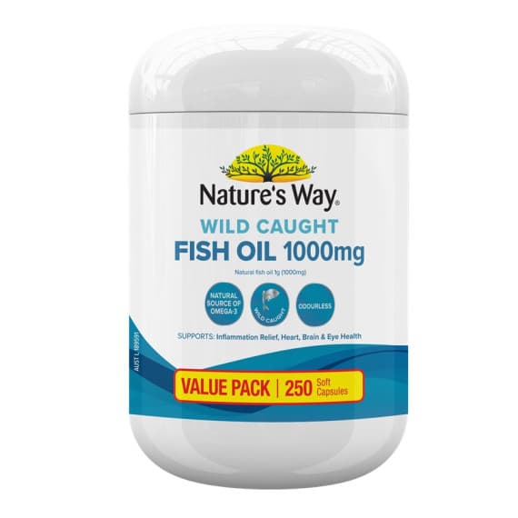Nature's Way Fish Oil 1000mg Capsules - Buy Online at Pharmacy Direct