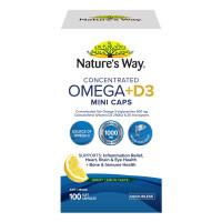 Natures Way Concentrated Omega Plus D3 Mini Caps 100s