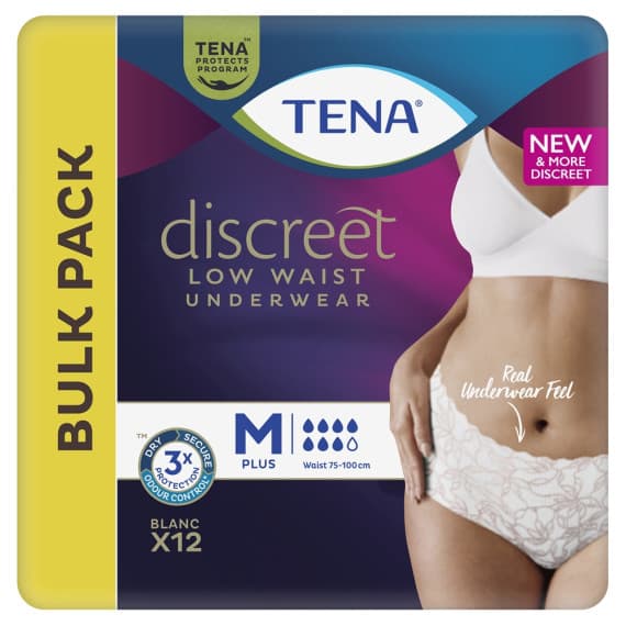 TENA Discreet Pants Medium 12 Pack - Buy Online at Pharmacy Direct for Comfort & Protection