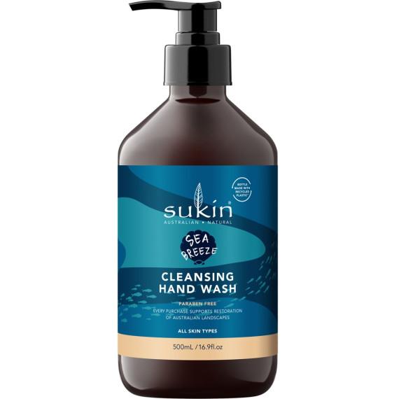 Sukin X Sea Breeze Cleansing Hand Wash 500ml for soft, clean hands - Pharmacy Direct