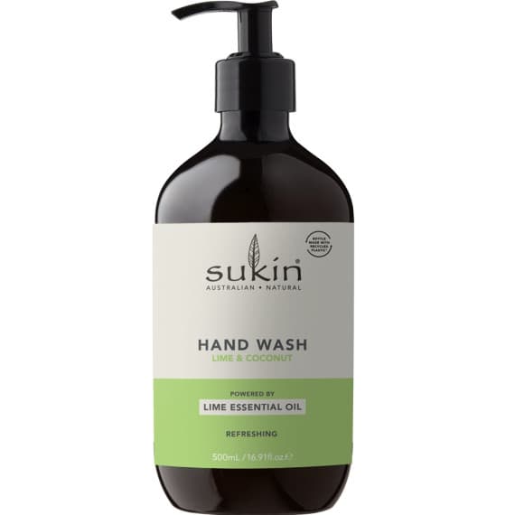 Sukin Lime & Coconut Handwash 500ml - Hydrate and cleanse hands effectively - Pharmacy Direct