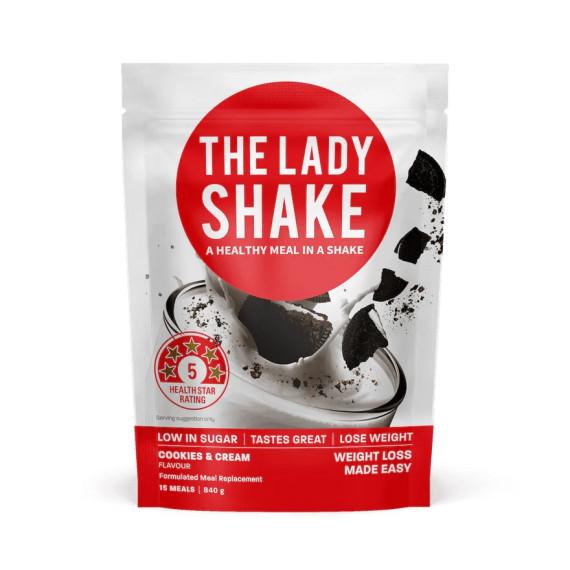 Lady Shake Cookies and Cream 840g meal shake at Pharmacy Direct