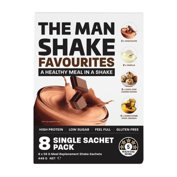 Buy The Man Shake Favourites Variety Pack 8 Sachets Online Pharmacy Direct AU