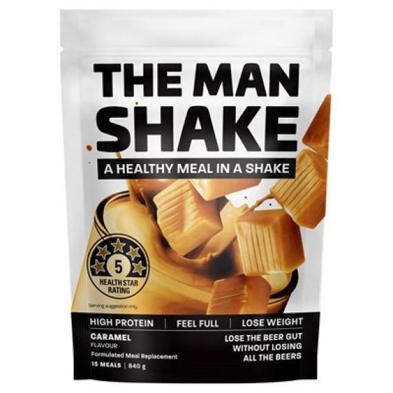 The Man Shake Salted Caramel 840g for Energy & Nutrition - Buy Online at Pharmacy Direct