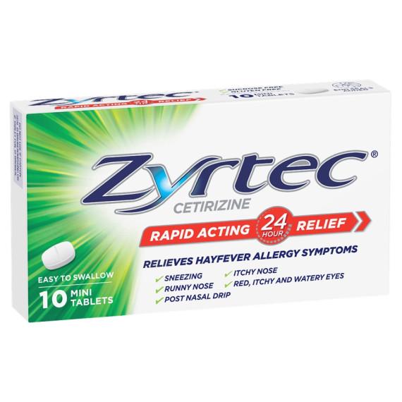 Buy Zyrtec 10mg 10 Tablets Online Pharmacy Direct AU