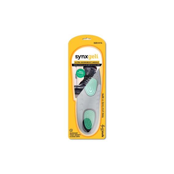 Synxbody Synxgeli Work Insoles for Foot Comfort - Pharmacy Direct